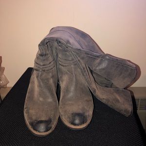 Heeled Grey Boots